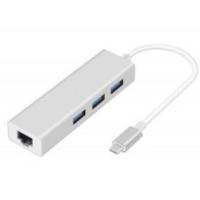 Nivatech Ntc 854 Typ-C USB Hub Gigabit Lan  Cable
