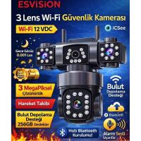 Esvision Es-9002 Wi̇fi̇ Kamera 3 Lens Adaptör Hediyeli