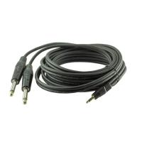 17526 - 3.5Mm St Male To 2X6.35Mm Mono Male 3M Cable