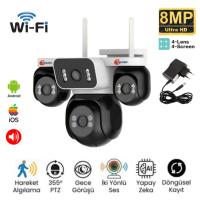 Esvision Es-5804 Wifi  4 Lens Kamera - Adaptör Hediyeli